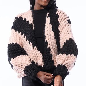 NWT Hope Macaulay Blackberry Colossal Knit Jacket